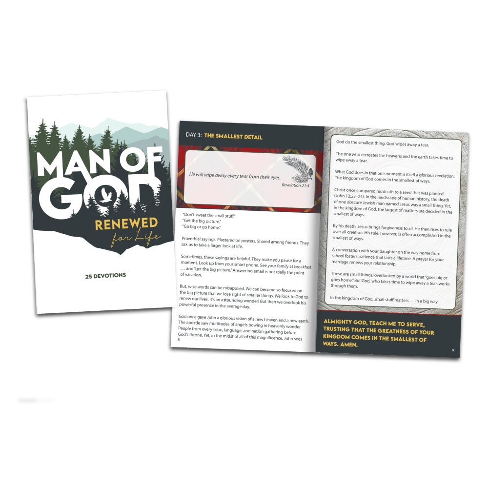 Man of God Renewed for Life Devotion Book