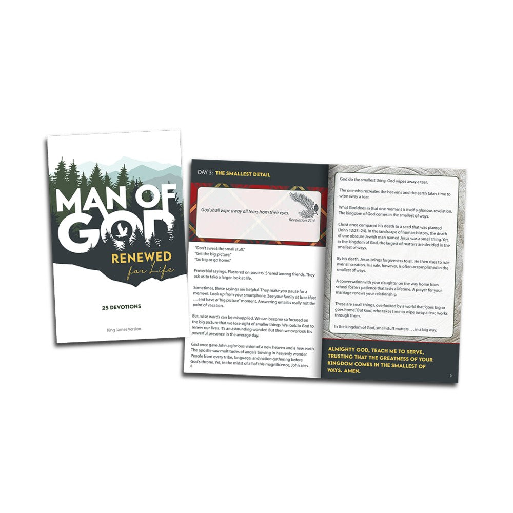 KJV Man of God Renewed for Life Devotion Book