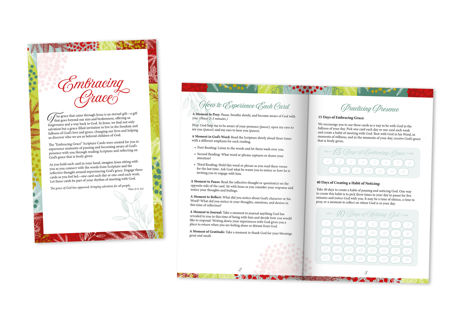 Free downloadable devotion guide for the Embracing the Gift of God's Grace reflection cards